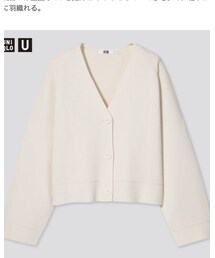 UNIQLO | UNIQLO U  ミラノリブVネックカーディガン　サイズM(トップス)