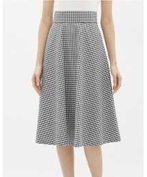 GU | フレアミディスカート(ギンガム)NR (スカート)