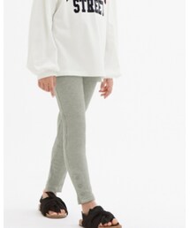 GU | ヘムボタンリブレギンスパンツ(レギンス/スパッツ)