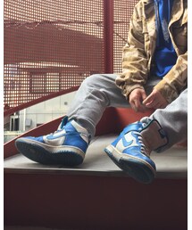 NIKE | DUNK HI 水色×白(スニーカー)