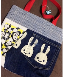 CUNE | 🐼＆🐰🖤(トートバッグ)