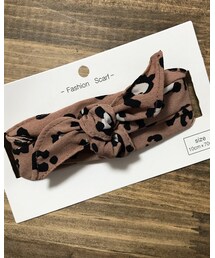 3coins | きつくないﾚｵﾊﾟ柄♡  細めなｽｶ-ﾌで肩凝りさん、首短い方にもおすすめです☻(ファッション雑貨)