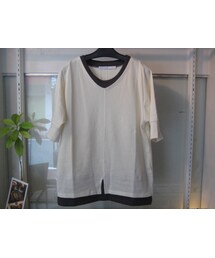 rehacer | REHACER//Center cut fake layerd s/s cutsew(Tシャツ/カットソー)