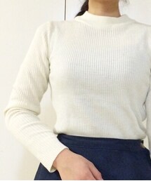 SPINNS | ハイネックニット 白(ニット/セーター)