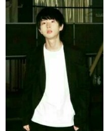 groundY | ギャバ  アシンメトリージャケット(ダウンジャケット/コート)