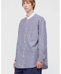 UNIQLO | スーピマコットンオーバーサイズスタンドカラーシャツ(シャツ/ブラウス)