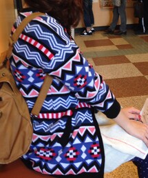 H&M | 圖騰針織衫薄外套(ニット/セーター)