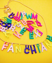 Accessorize | 彩色英文字母項鍊(ネックレス)