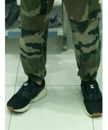 古着 | カモフラリブパンツ(カーゴパンツ)