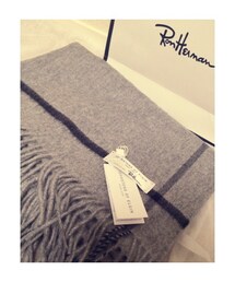 Johnstons of Elgin | 14awのRon Herman別注のカミシヤ100%の大判ストールです！(ストール/ショール)