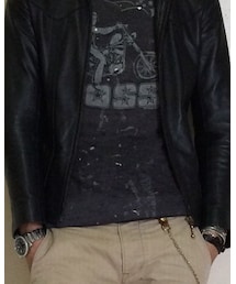 VINTAGE | ポリ混プリントT(Tシャツ/カットソー)