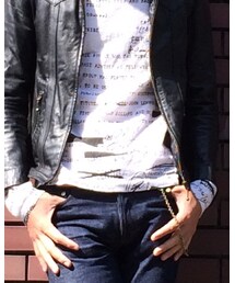 DUCK AND COVER | 総柄プリントロンTee(Tシャツ/カットソー)