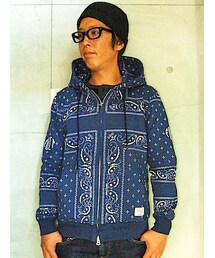 FUCT SSDD BANDANA ZIP UP HOOD 7900 ネイビー(パーカー)