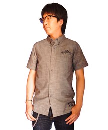 DEFSTEEZ. | DEFSTEEZ. デフスティーズ CHAMBRAY BD SHIRTS ブラック(シャツ/ブラウス)