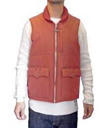 BLUCO WORK GARMENT | BLUCO WORK GARMENT ブルコ OL-044 RIB VEST RED(ベスト)
