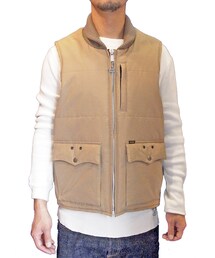 BLUCO WORK GARMENT | BLUCO WORK GARMENT ブルコ OL-044 RIB VEST BEIGE(ベスト)