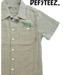 DEFSTEEZ. | DEFSTEEZ. デフスティーズ STANDARD WORK SHIRTS S/S GRY/STP (BLUCO BODY)(シャツ/ブラウス)