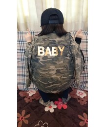 Peach&Cream | バックプリント(ミリタリージャケット)