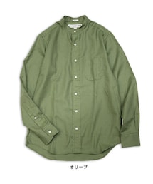 INDIVIDUALIZED SHIRTS | NEW STANDARD FIT HERRINGBONE LOW BAND COLLAR／INDIVIDUALIZED SHIRTS（インディビジュアライズドシャツ）(シャツ/ブラウス)