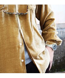 VELVET OPEN COLLAR SHIRT（ベルベットオープンカラーシャツ） 7×7（セブンバイセブン）(シャツ/ブラウス)