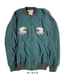 REMI RELIEF | コットンキュプラサテンスカジャン（虎）／REMI RELIEF（レミレリーフ）(ブルゾン)