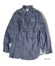 Botanical Scout Aplon Shirt（ボタニカルスカウトエプロンシャツ）”Linen Canvas”／SASSAFRAS（ササフラス）(シャツ/ブラウス)