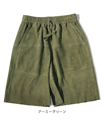 MAREA ERRE | Suede New Half Pants（スエードニューハーフパンツ）／marea erre（マレアエッレ）(その他パンツ)