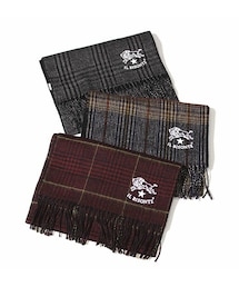 IL BISONTE | チェックロゴストール[No_54192309481]／IL BISONTE（イルビゾンテ）(バンダナ/スカーフ)