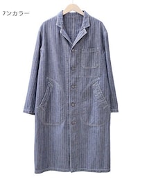 BLUE BLUE | インディゴヘリンボーンアトリエコート／BLUE BLUE（ブルーブルー）(ダウンジャケット/コート)