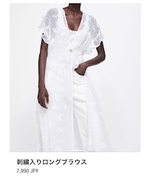 ZARA | (シャツワンピース)