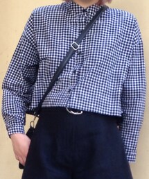 the code black | 黑白格子襯衫(シャツ/ブラウス)