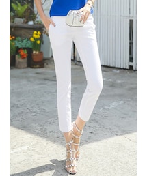 シンプルライン9分丈パンツ(その他パンツ)