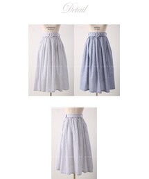 ストライプベルトスカート(スカート)