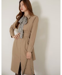 モダンシック2wayワンピーストレンチコート(トレンチコート)