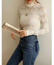 ジグザグレースタートルブラウスT(シャツ/ブラウス)