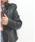 H&M(エイチ・アンド・エム)の「ジャケット/アウター(ライダースジャケット)」