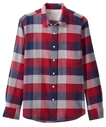 無印良品 | オーガニックコットンフランネルチェックシャツ(シャツ/ブラウス)