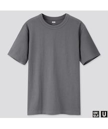 UNIQLO | クルーネックT（半袖）　04 GRAY(Tシャツ/カットソー)