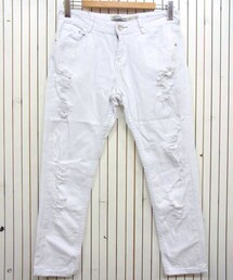 Bershka | ホワイトボーイズデニム(デニムパンツ)