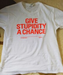 PET SHOP BOYS | 2019 The Super Tour 白T "STUPIDITY"(Tシャツ/カットソー)