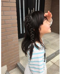 裏編み込みしてみたょ😁 | その他