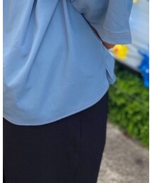 UNIQLO | レーディスのズボンL ドレープリラックスステーパードアンクルパンツ(パンツ)