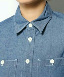 coen | シャンブレーワークシャツ(シャツ/ブラウス)