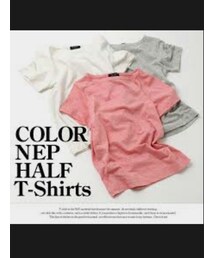 GLAZOS | カラーネップ半袖Tシャツ(トップス)