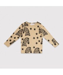 minirodini | ゼブラ柄ロンＴ(Tシャツ/カットソー)