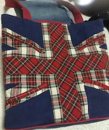 jouetie | チェック国旗柄バッグ(トートバッグ)