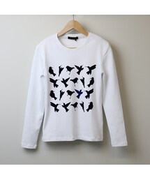 cielB フロッキープリントロンT(Tシャツ/カットソー)