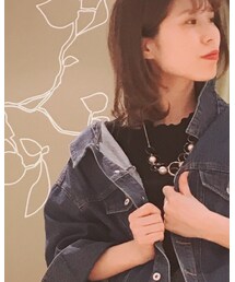 Green　Parks | 袖口レース×ローリブロンT(Tシャツ/カットソー)