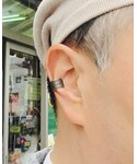 燻し銀のイヤーカフの「アクセサリー(イヤリング)」