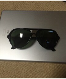 Ray-Ban | Ray-Ban Acetate Original Black Lens Aviator Sunglasses(サングラス)